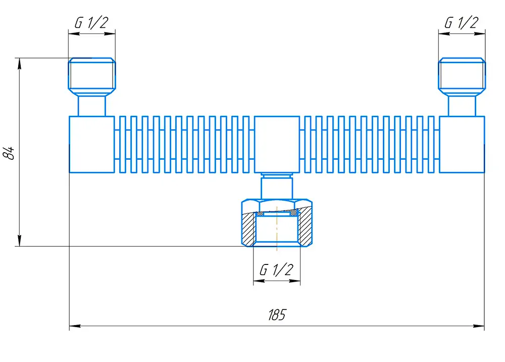 Схема коллектора с радиатором КС-2Т